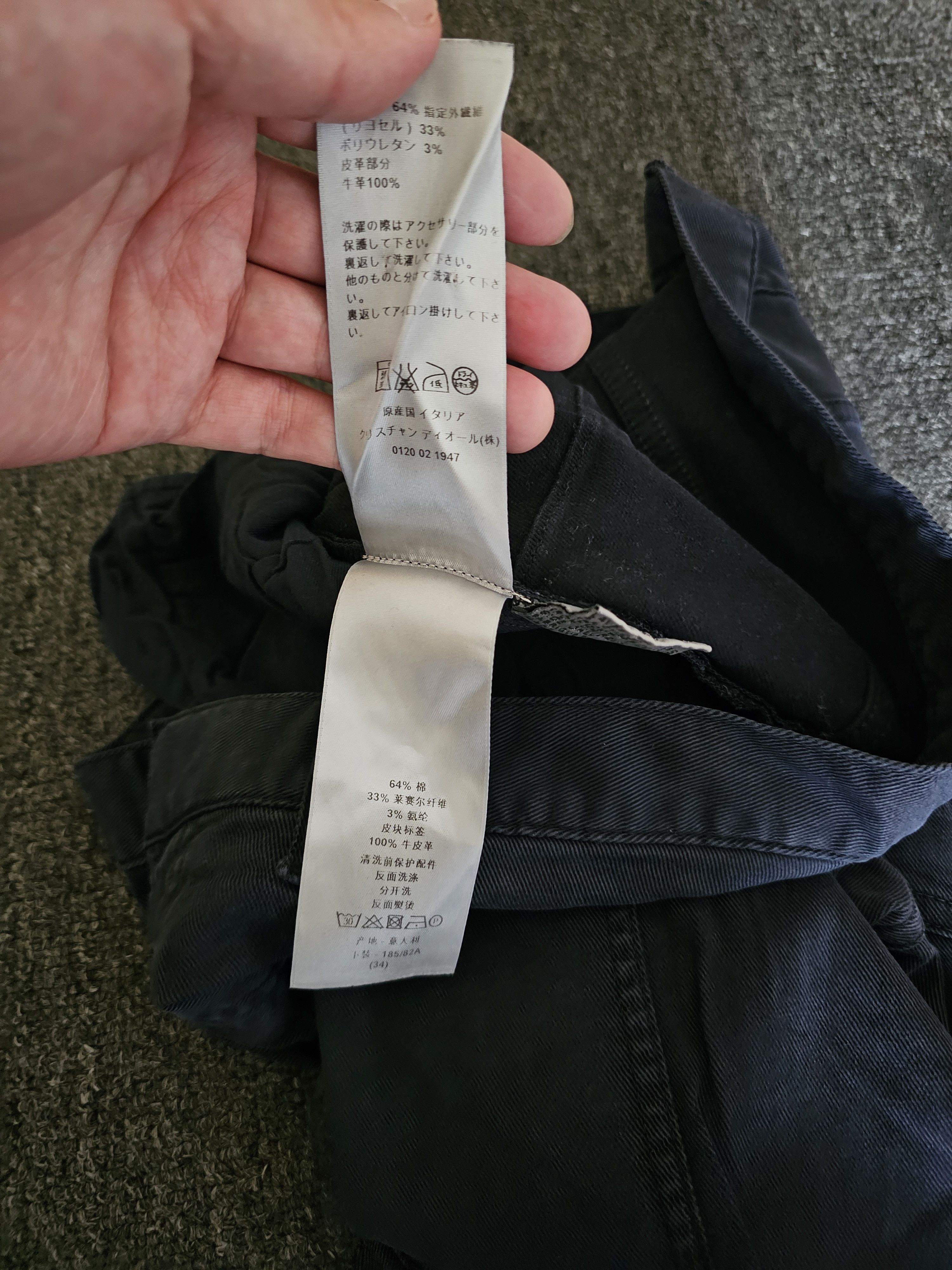 Dior Dior Men's Dark Gray Workwear Casual Pants Jeans Size 34 Size US 32 / EU 48 - 8 Thumbnail