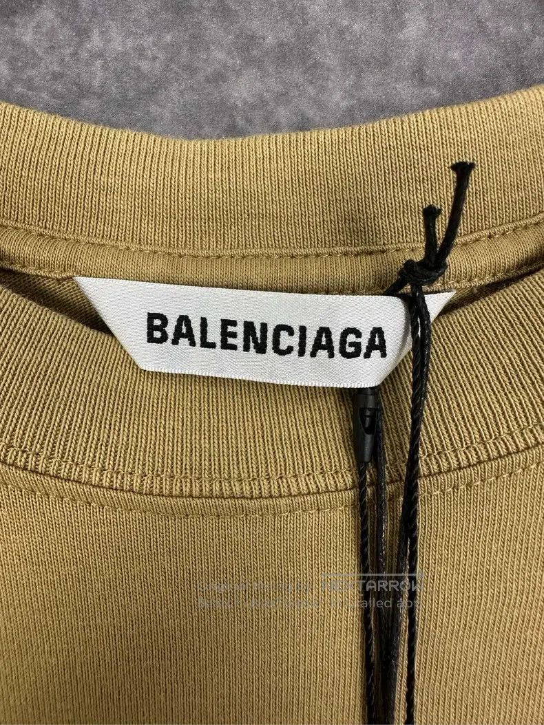 Balenciaga Balenciaga Khaki Embroidered Logo Short Sleeve Size US XS / EU 42 / 0 - 3 Thumbnail