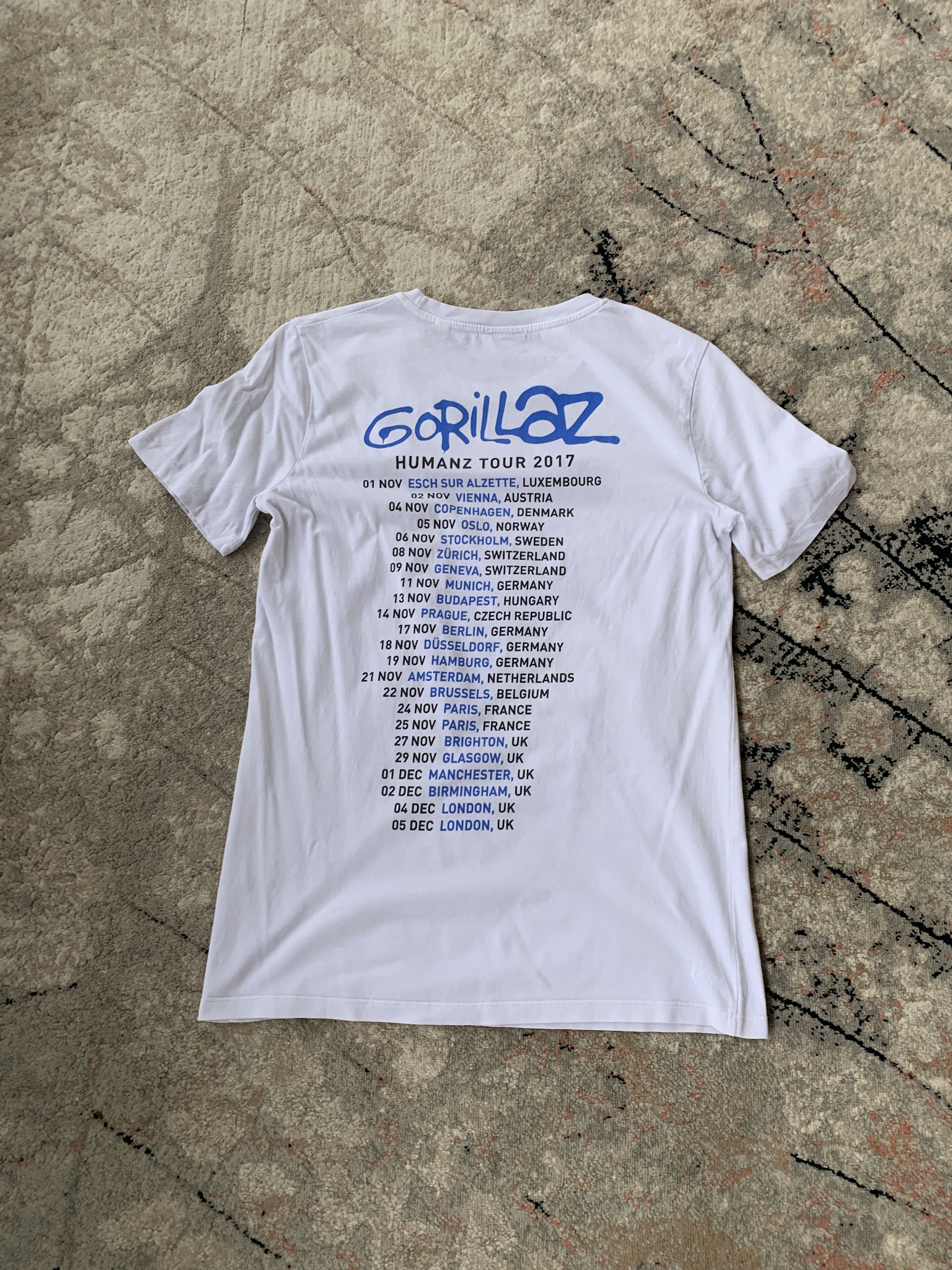Band Tees G Foot Gorillaz Humanz Tour 2017 Tee Size US XS / EU 42 / 0 - 4 Thumbnail