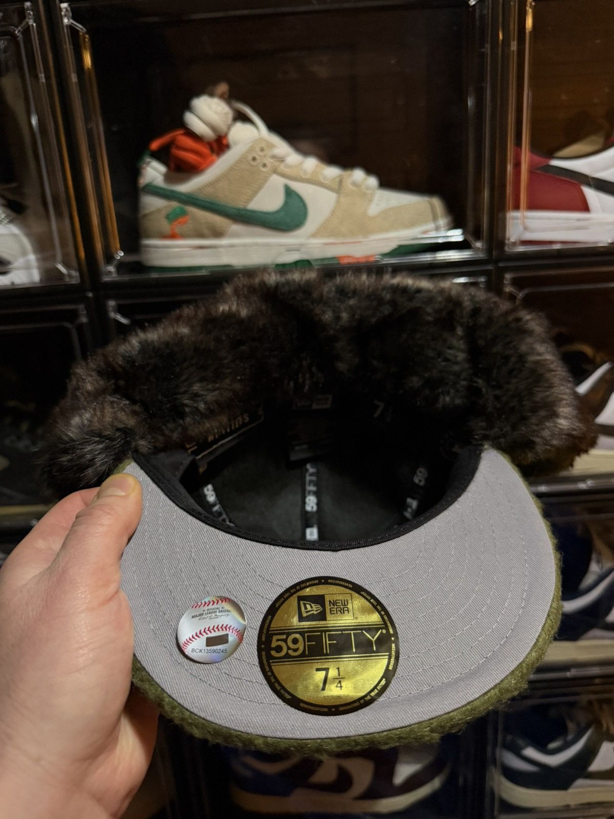 MyFitteds 7 1/4 MyFitteds Sherpa Dog Ears NY Yankees Pistachio Olive Size ONE SIZE - 5 Thumbnail