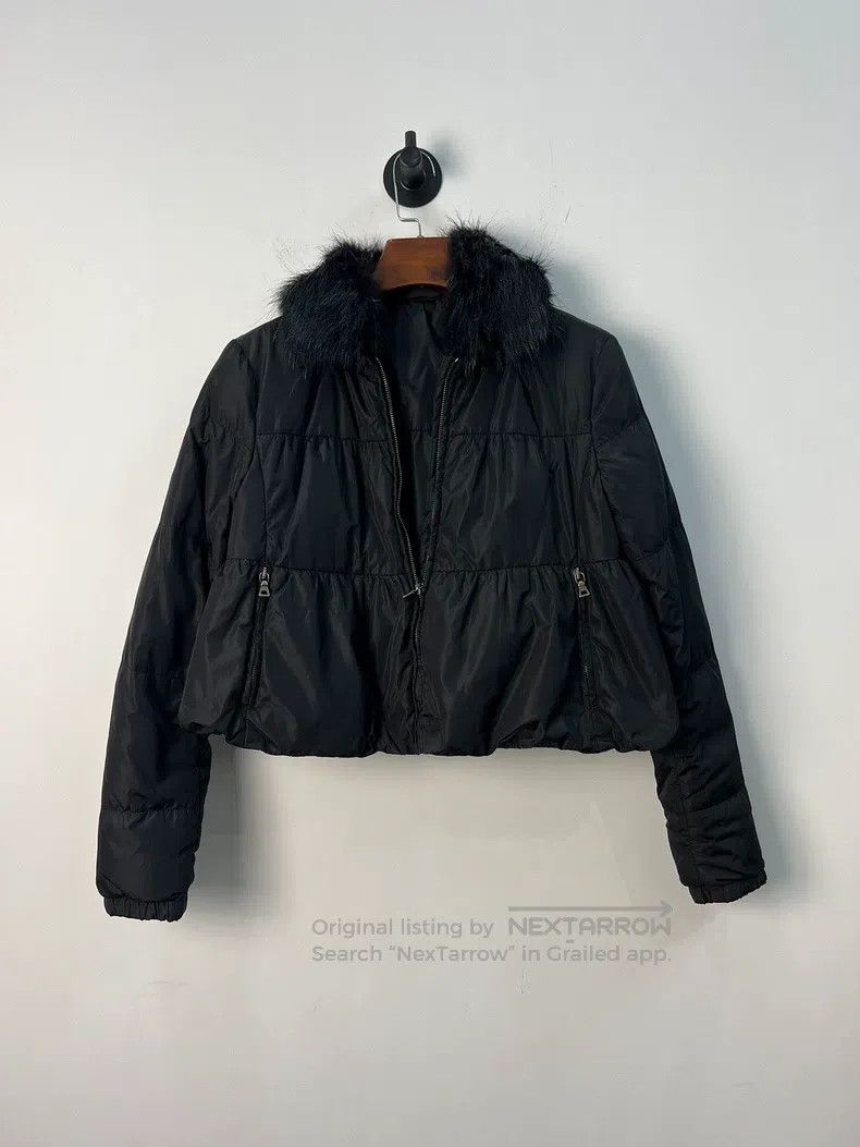 Prada Prada Solid colour fox fur collar down zipper jacket Size XS / US 0-2 / IT 36-38 - 1 Thumbnail