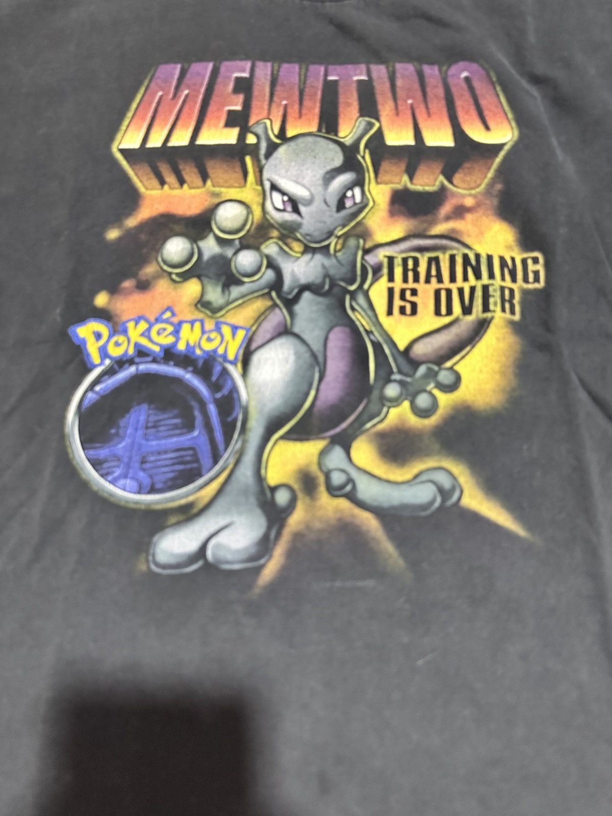 Nintendo Vtg 90s Pokemon Mew Two training over ninetendo game tee Size US M / EU 48-50 / 2 - 6 Thumbnail