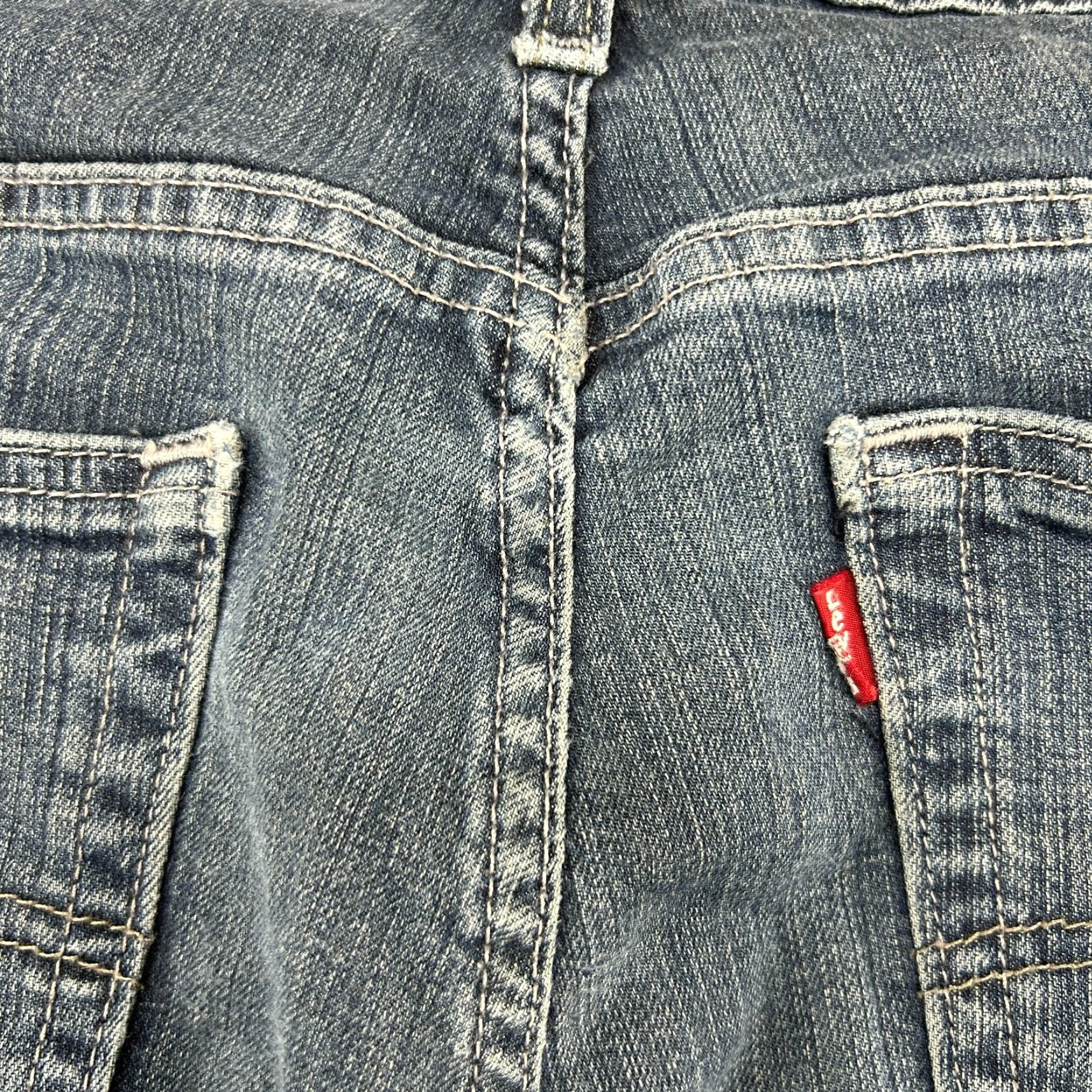 Levi's Levis 505 Jeans Mens 30x30 Blue Regular Fit Straight Leg Dark Wash Stretch Flex Size US 30 / EU 46 - 3 Thumbnail