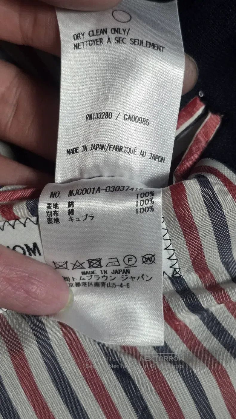 Thom Browne Thom Browne Classic Four Stripe Suit Jacket - Navy Size US XXL / EU 58 / 5 - 9 Thumbnail