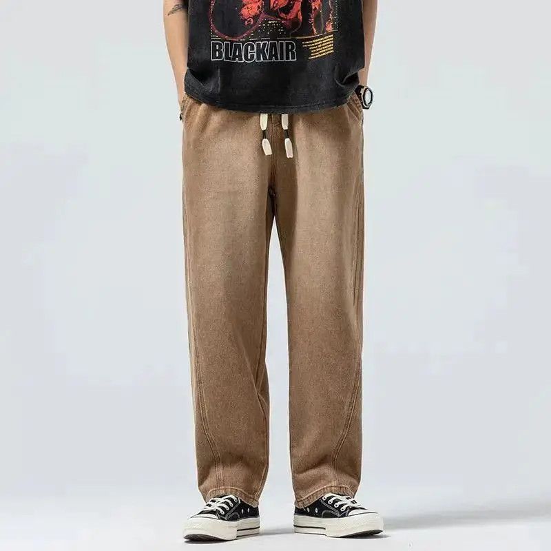 Japanese Brand Tencel Cotton Cool Feeling Drawstring Tide Jeans Size US 32 / EU 48 - 4 Thumbnail
