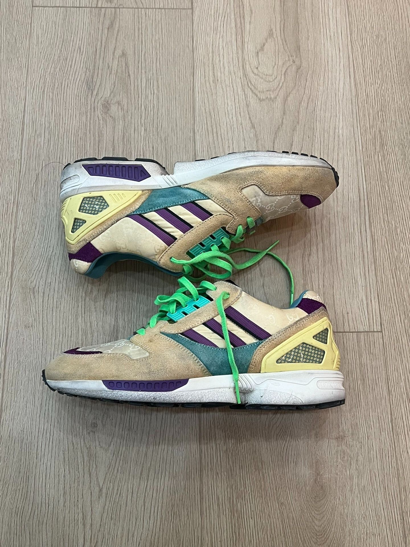 Japanese Brand Gucci x Adidas Collaborative Sneakers Size US 8.5 / EU 41-42 - 1 Thumbnail