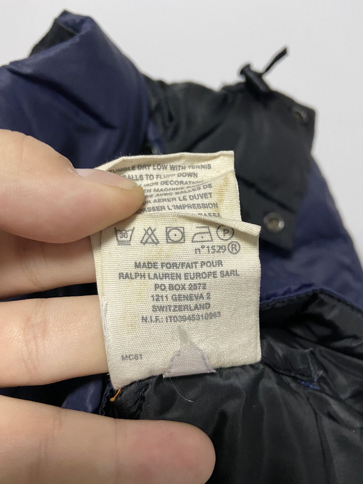 Ralph Lauren × Vintage Ralph Lauren Denim supply vintage puffer jacket big USA logo Size US M / EU 48-50 / 2 - 9 Thumbnail