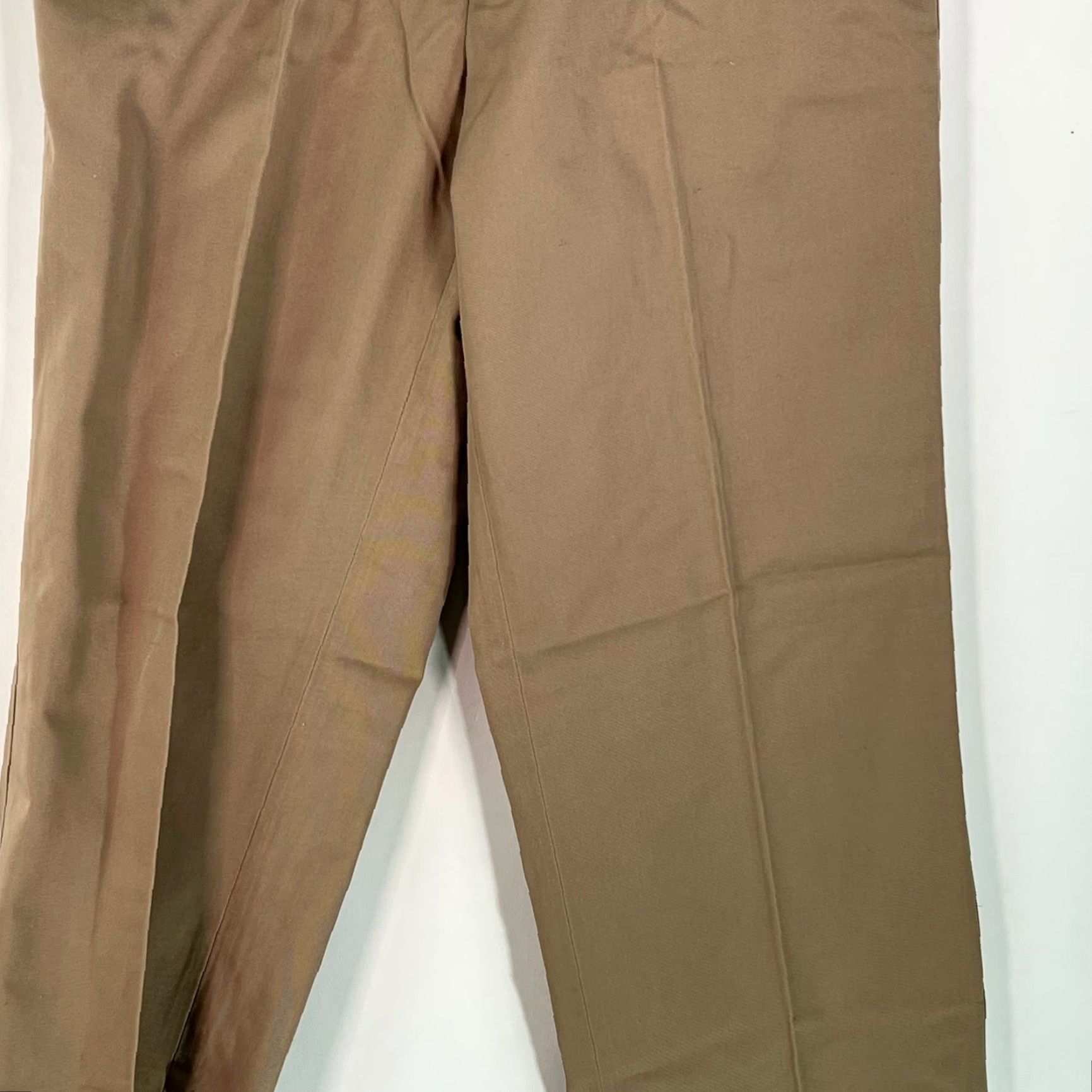 Etienne Aigner Etienne Aigner Mens Flat Front Straight Leg Formal Tan Dress Pants Size 34 Long Size US 34 / EU 50 - 6 Thumbnail