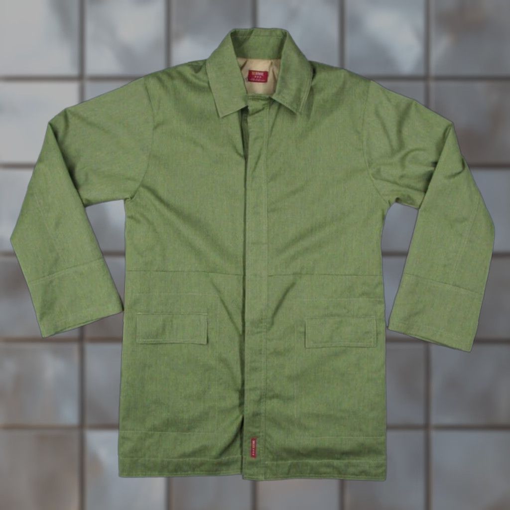 Etro Vintage BC Ethic Jacket Mens Large Green Button Up Overcoat Retro Streetwear 90s Size US L / EU 52-54 / 3 - 1 Thumbnail