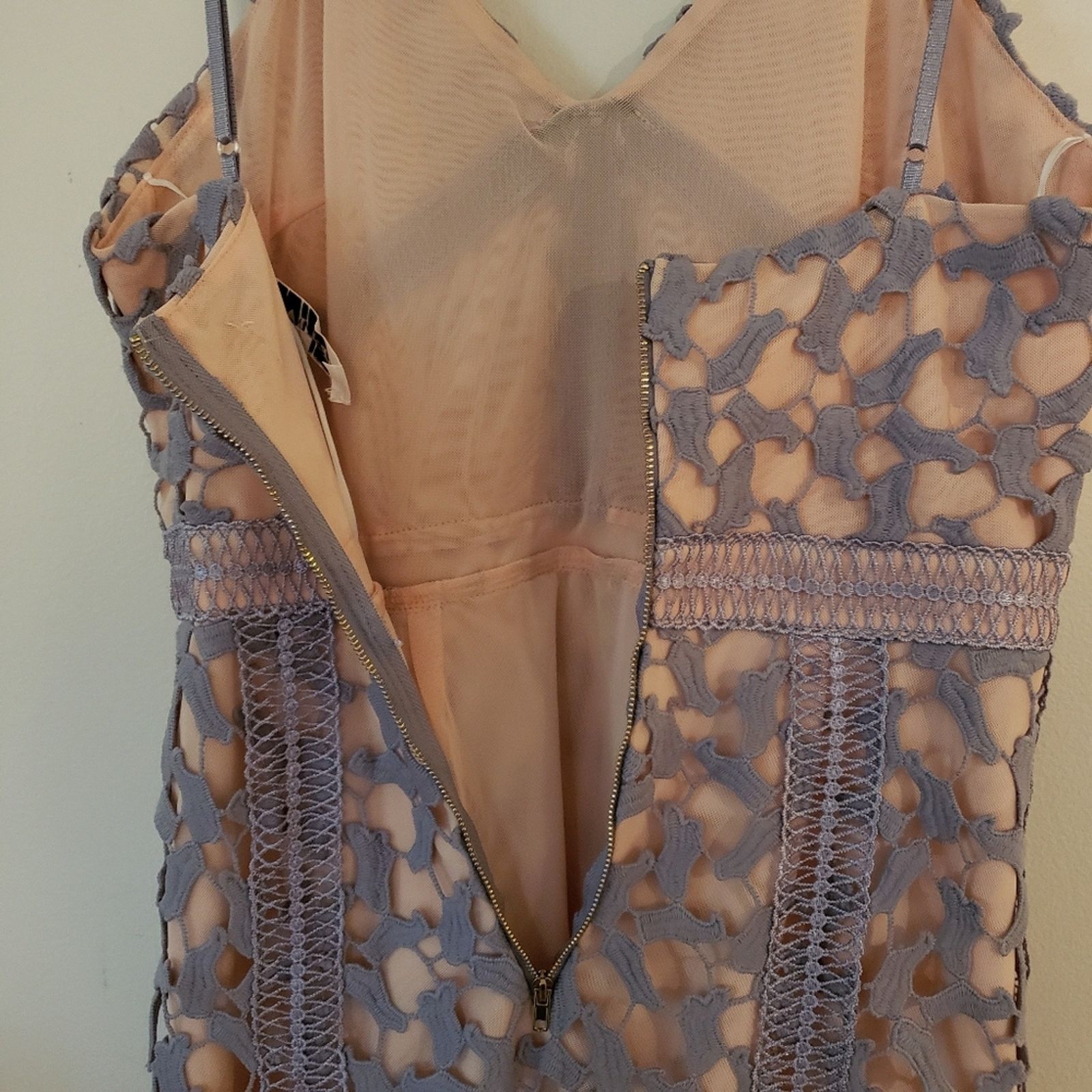 ELLIATT Revolve Elliatt Tingle Dress Lilac Lace Nude Slip Medium Size M / US 6-8 / IT 42-44 - 4 Thumbnail