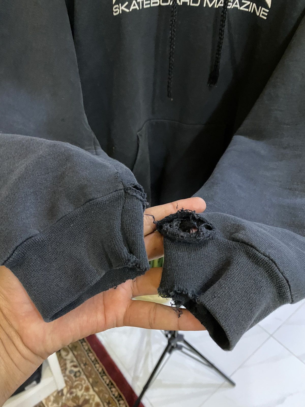 Thrasher × Vintage Vintage Thrasher Black Hoodie Size US S / EU 44-46 / 1 - 6 Thumbnail