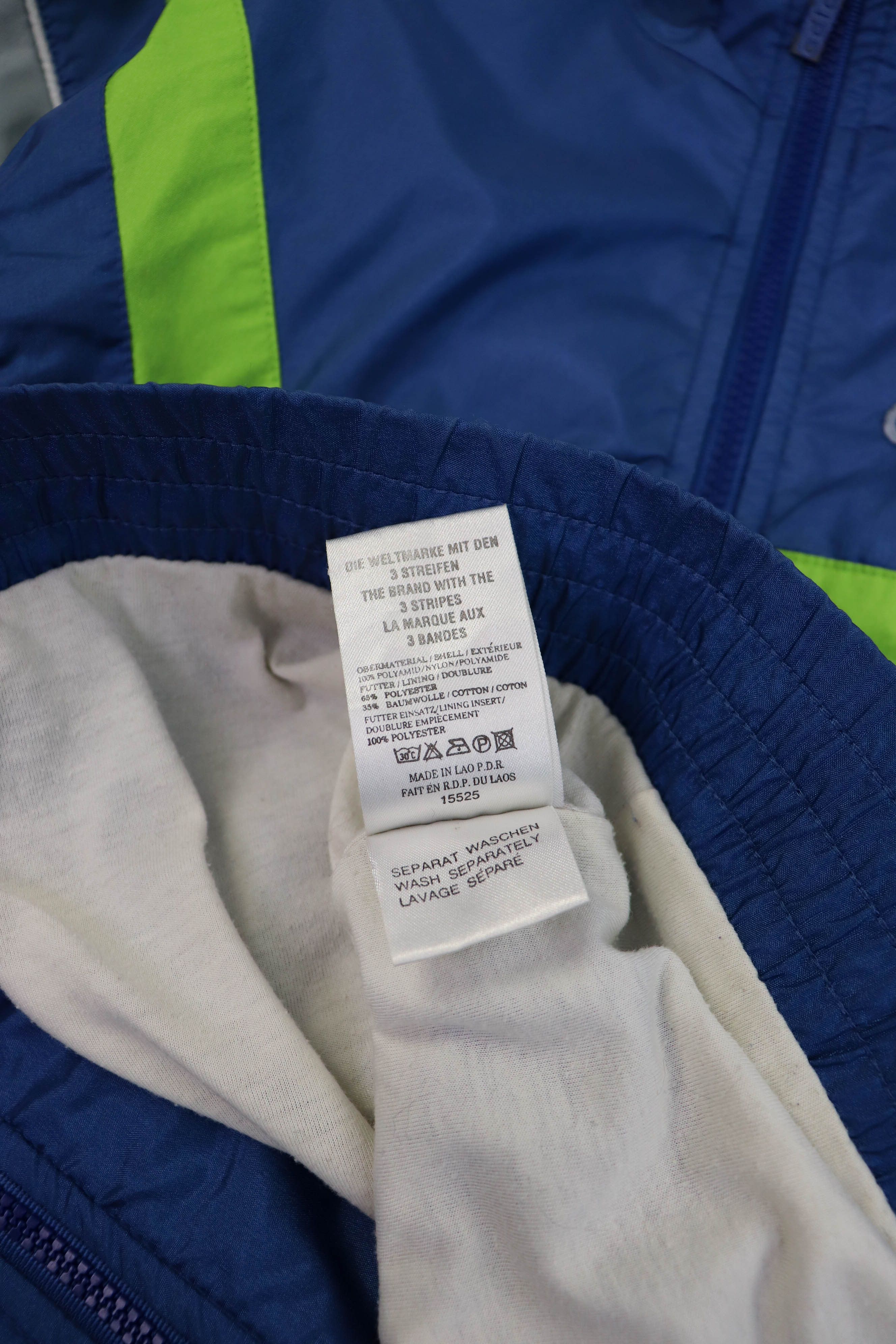 Adidas Adidas Vintage Stripes Oversized Nylon Track Zip Jacket Size US XL / EU 56 / 4 - 13 Thumbnail
