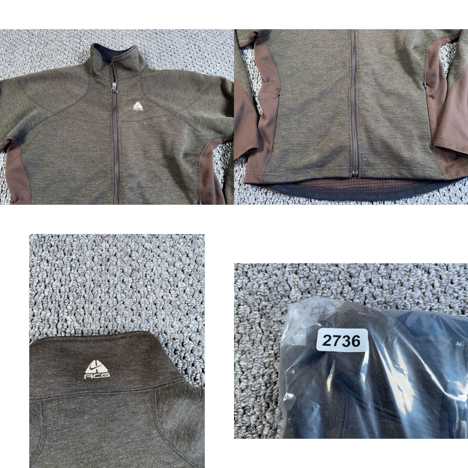 Nike ACG Nike ACG Sweatshirt Zip Thermal Women's Medium Brown All Conditions Gear Size M / US 6-8 / IT 42-44 - 9 Thumbnail