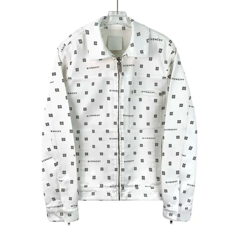 Givenchy Givenchy Women's XXS White Cotton Jacket 0089 Size XXS / US 00 / IT 34 - 1 Thumbnail