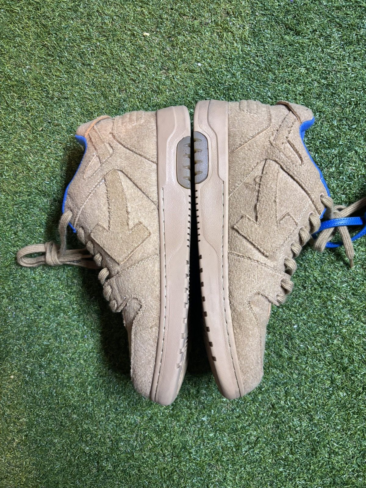 Off-White Off White Out Of Office ‘Camel’ Size US 12 / EU 45 - 6 Thumbnail