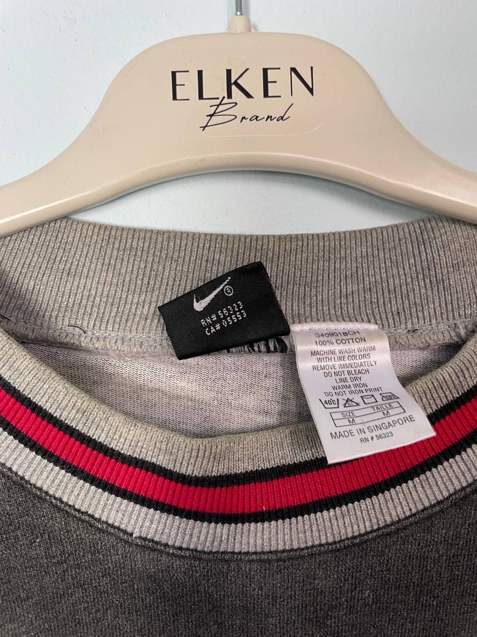 90's Nike Basketball Sweatshirt Grey/Burgundy