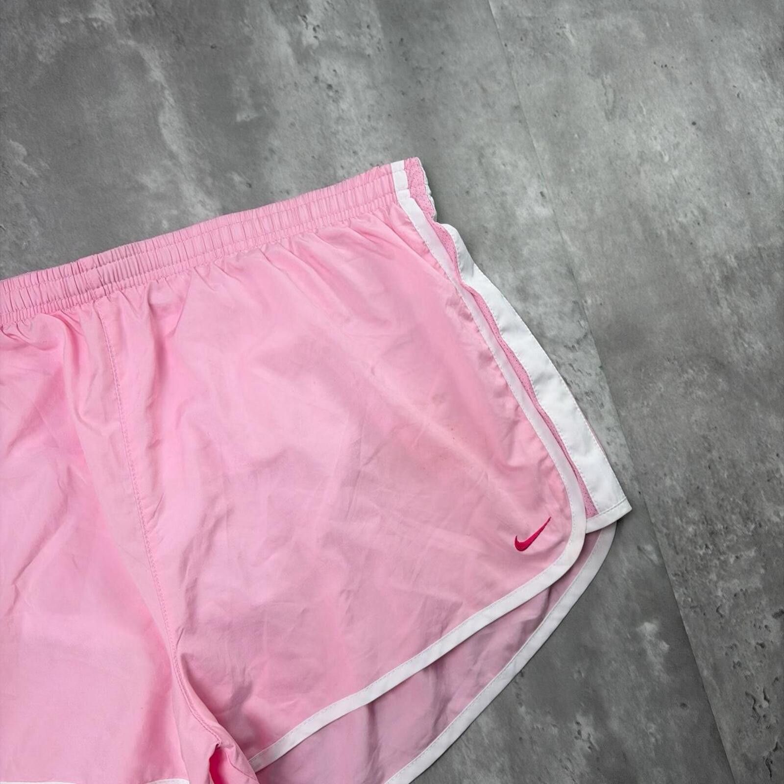 Nike Y2K Pink Nike Swoosh Grunge Mini Dri Fit Running Shorts Size 36" / US 14 / IT 50 - 2 Thumbnail