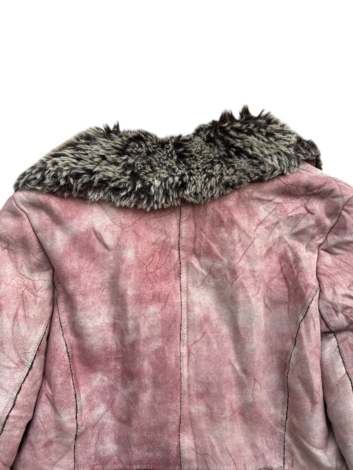 Vintage K Planet Suide Fur Leather Jacket Size M / US 6-8 / IT 42-44 - 5 Thumbnail