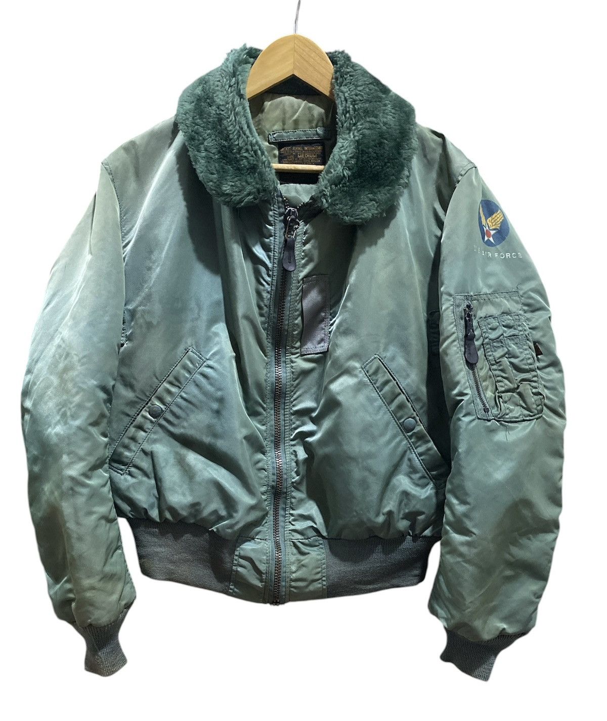 Alpha Industries Vintage Alpha Industries B-15 D USAF Ma-1 Bomber Jacket Size US M / EU 48-50 / 2 - 1 Thumbnail