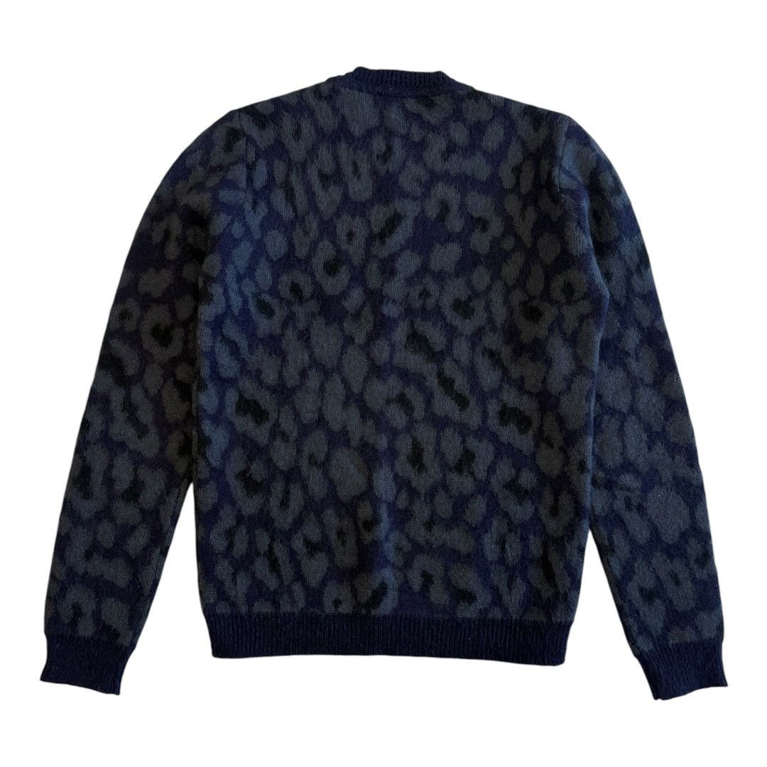 Raf Simons Raf Simons Autumn 2014 Blue Leopard Mohair Sweater Size US S / EU 44-46 / 1 - 2 Thumbnail