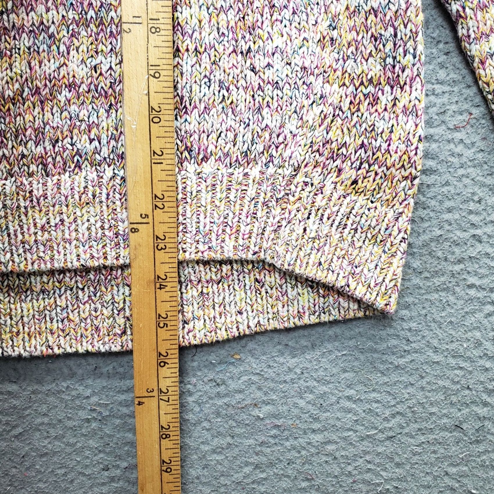 Loft LOFT Womens Small Multicolor Twist Yarn Chunky Knit Crew Neck Pullover Sweater Size S / US 4 / IT 40 - 3 Thumbnail