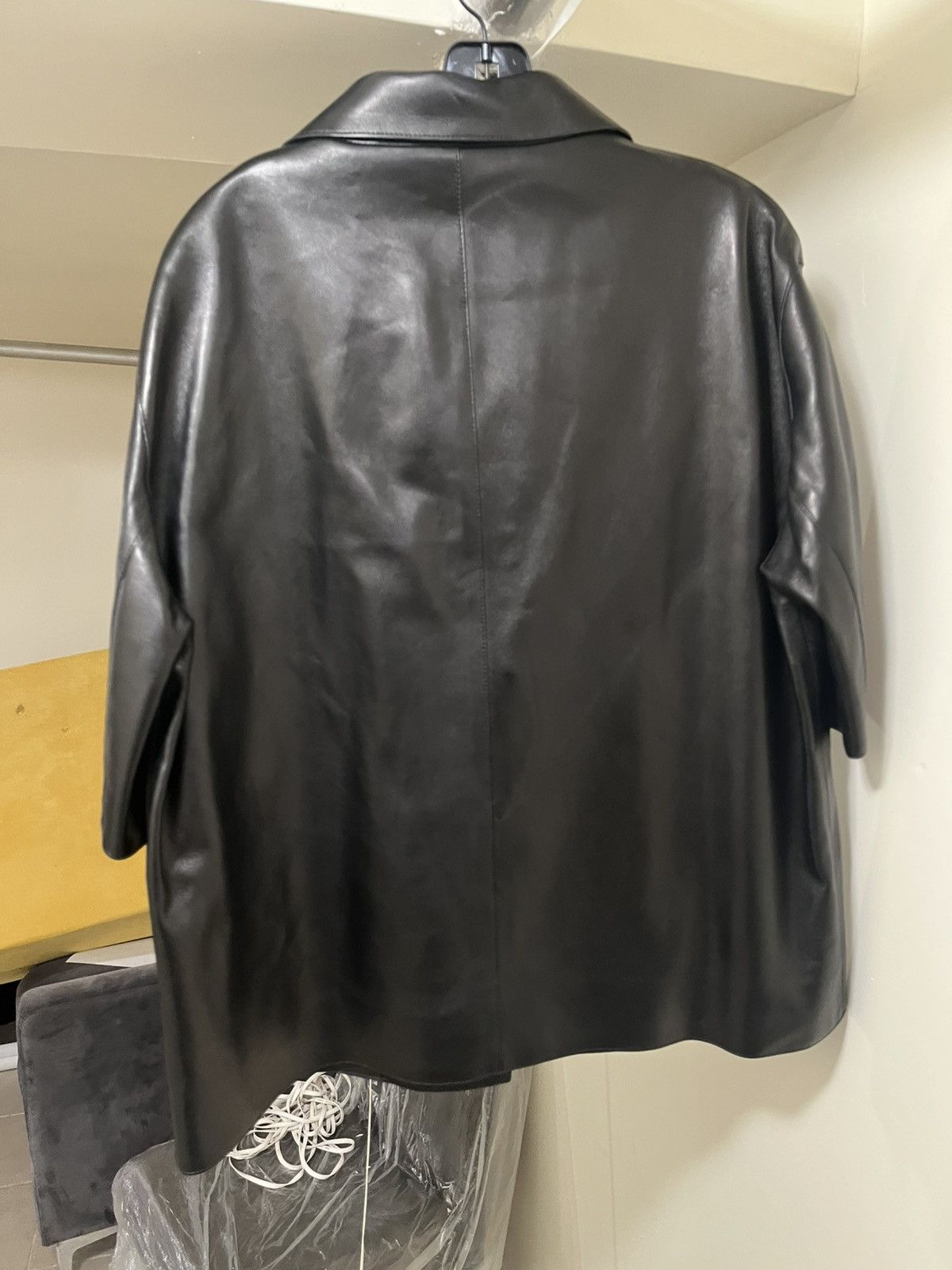 Versace Versace Leather Shirt Sz 54 Size US L / EU 52-54 / 3 - 6 Thumbnail