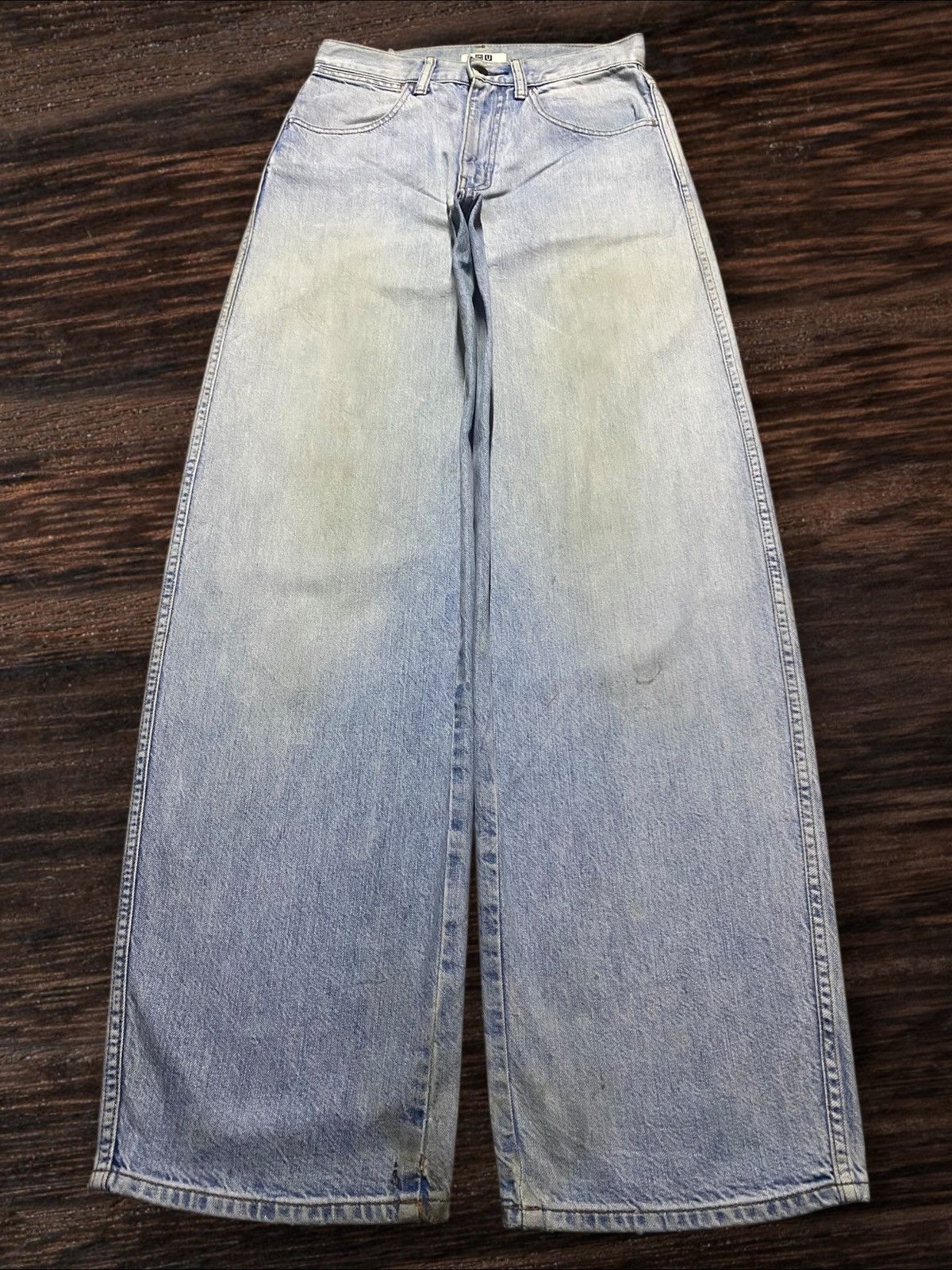 Christophe Lemaire Vintage Japanese Brand Uniqlo Light Wash Grunge Baggy Jeans Size US 28 / EU 44 - 1 Thumbnail