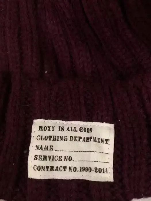 Designer Vintage Roxy Surf Style Plain Beanie Hat Size ONE SIZE - 3 Thumbnail