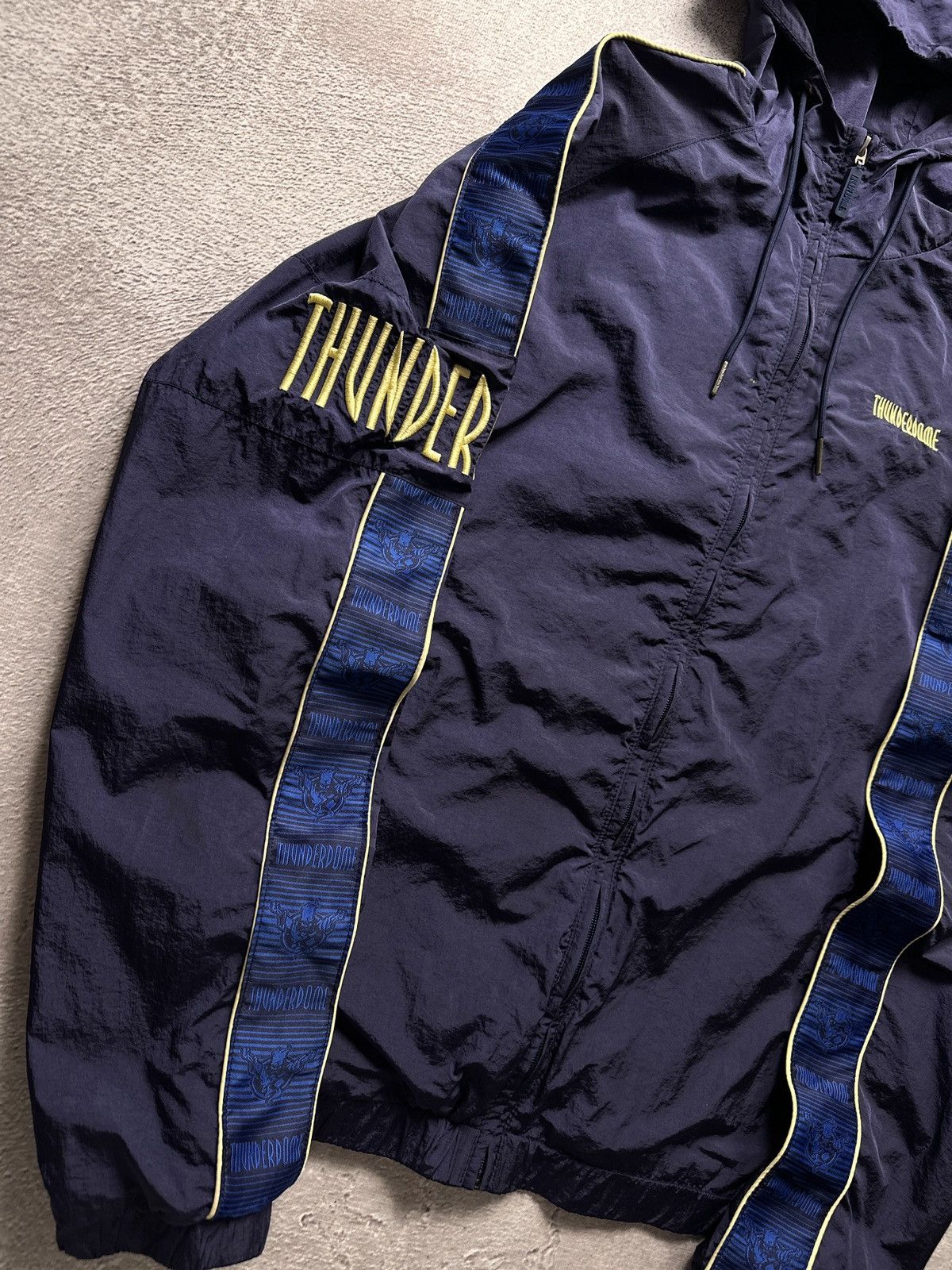 Thunderdome Vintage 00s Thunderdome Hardcore Rave Gabber Big Logo Jacket Size US L / EU 52-54 / 3 - 3 Thumbnail