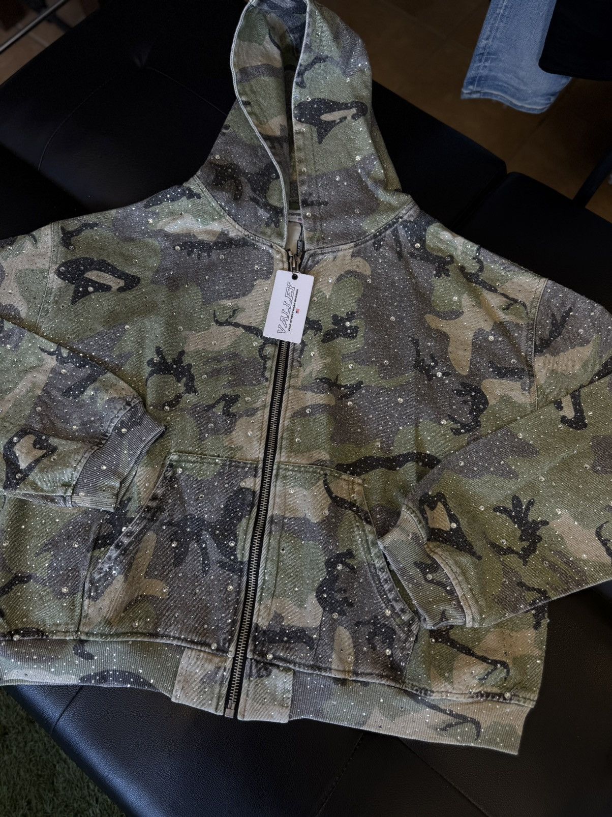 Vale Valley Green Camo Crystal Hoodie Size XXL (NEW) Size US XXL / EU 58 / 5 - 4 Thumbnail