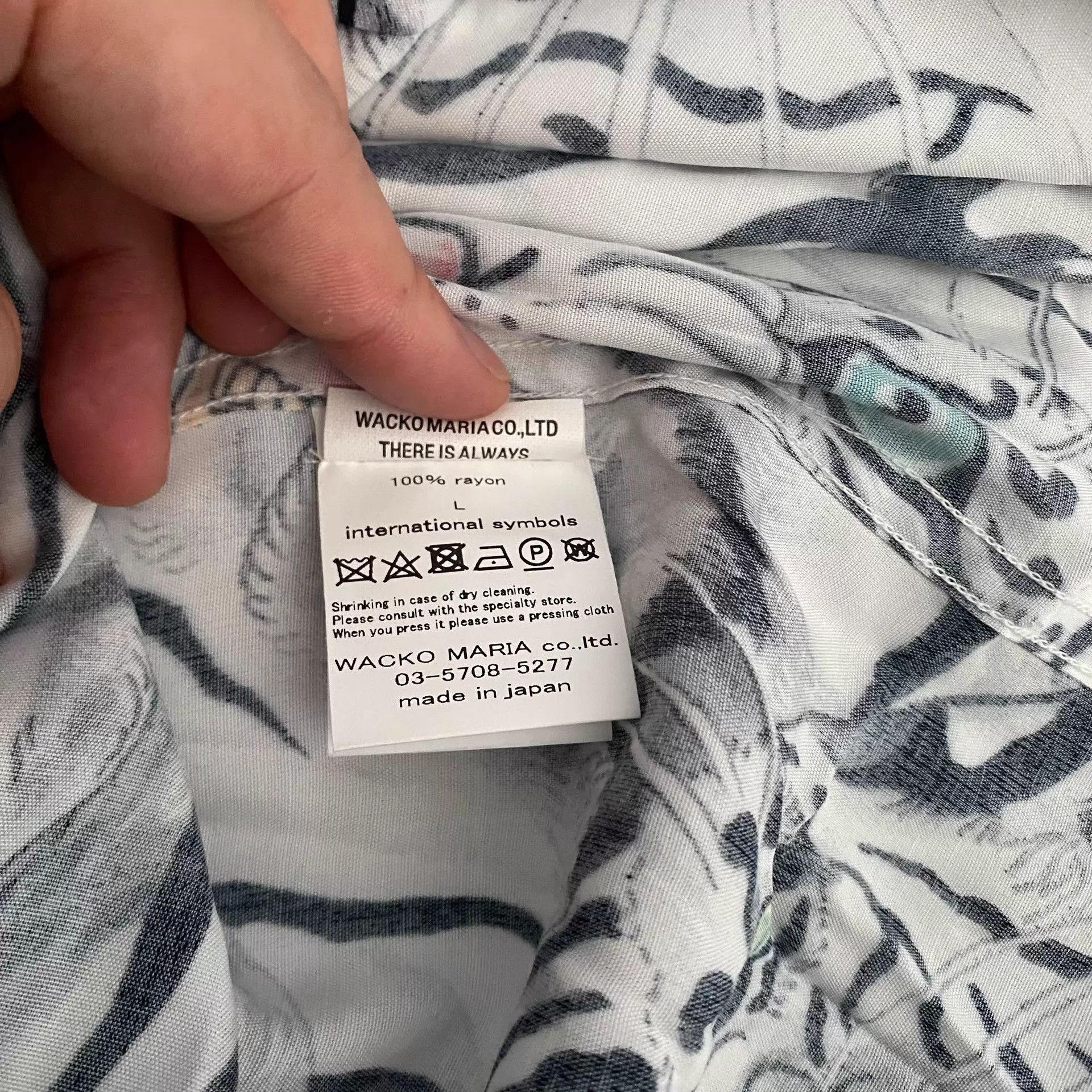 Wacko Maria Wacko Maria x Tim Lehi White Tiger Hawaiian Shirt Size US L / EU 52-54 / 3 - 7 Thumbnail
