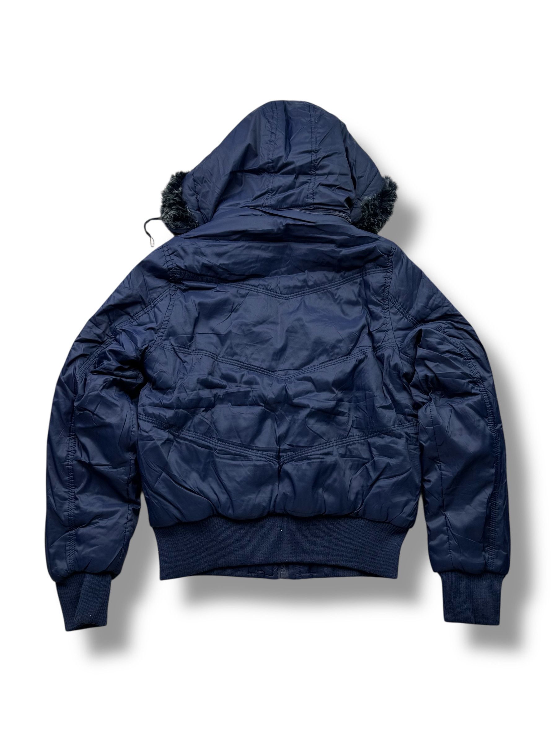 Vintage Y2K Cropped Hooded Jacket (V50) Size S / US 4 / IT 40 - 5 Thumbnail