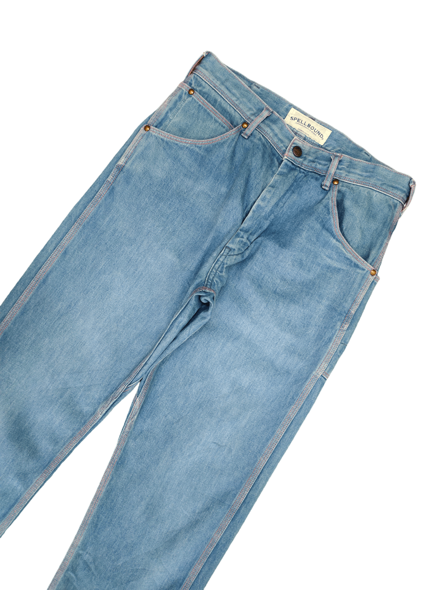 Spellbound 1990s Spellbound Jpn Workers Denim Pants 45rpm Orslow Style Size US 29 - 6 Thumbnail