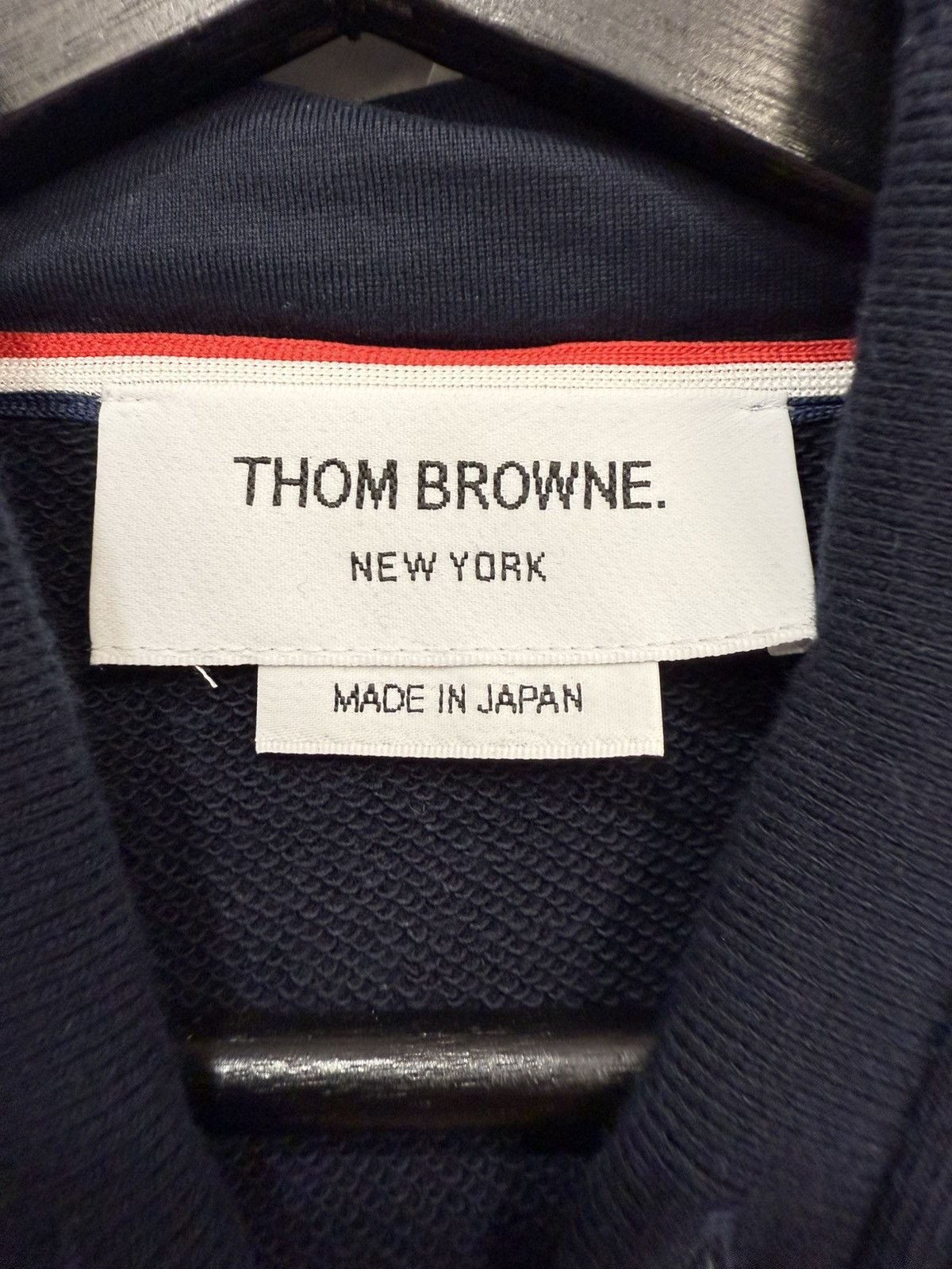 Thom Browne Thom Browne Navy/White Zip up Size US M / EU 48-50 / 2 - 7 Thumbnail