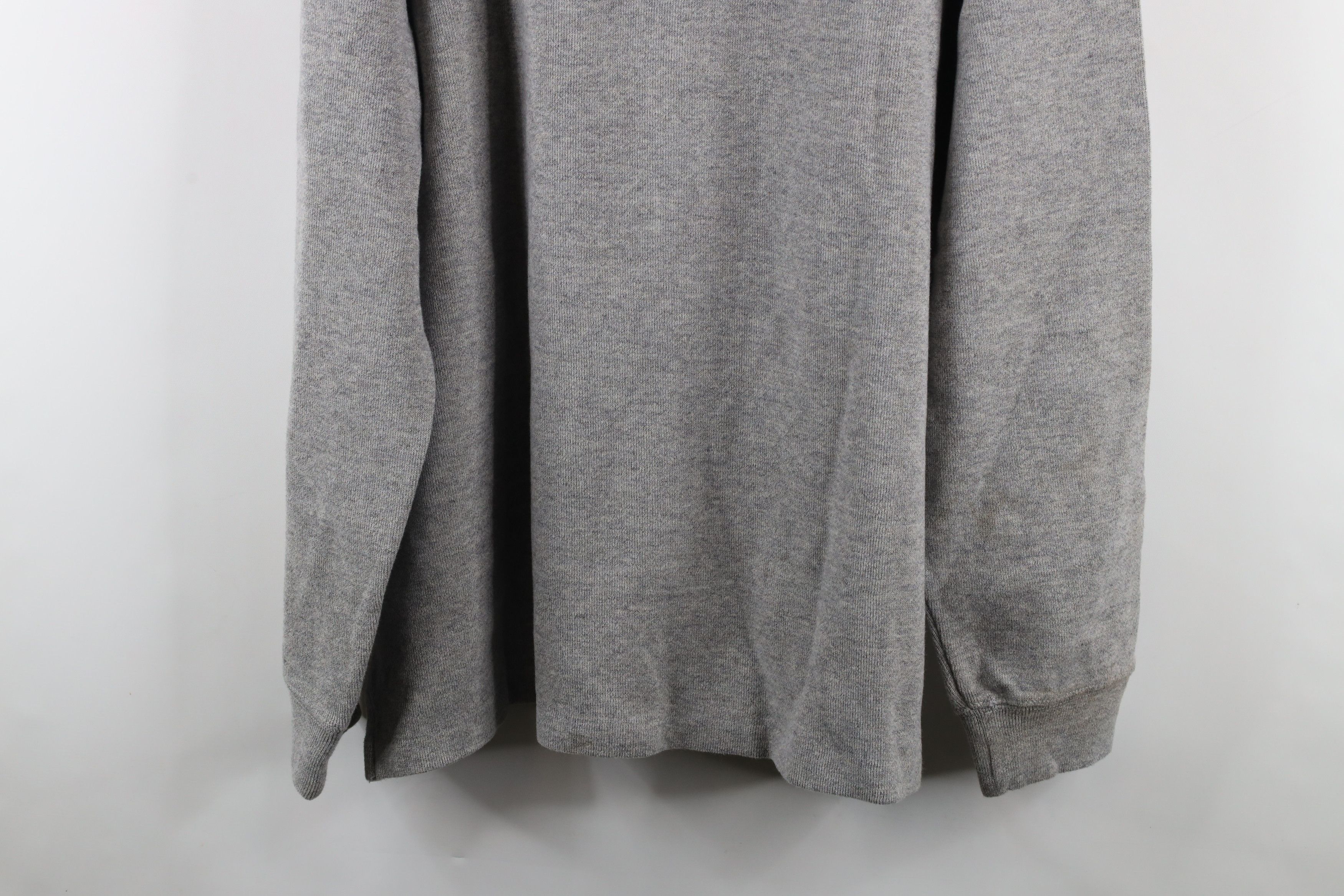 Ralph Lauren × Vintage New Ralph Lauren Ribbed Knit Half Zip Pullover Sweater Gray Size US XXL / EU 58 / 5 - 17 Thumbnail