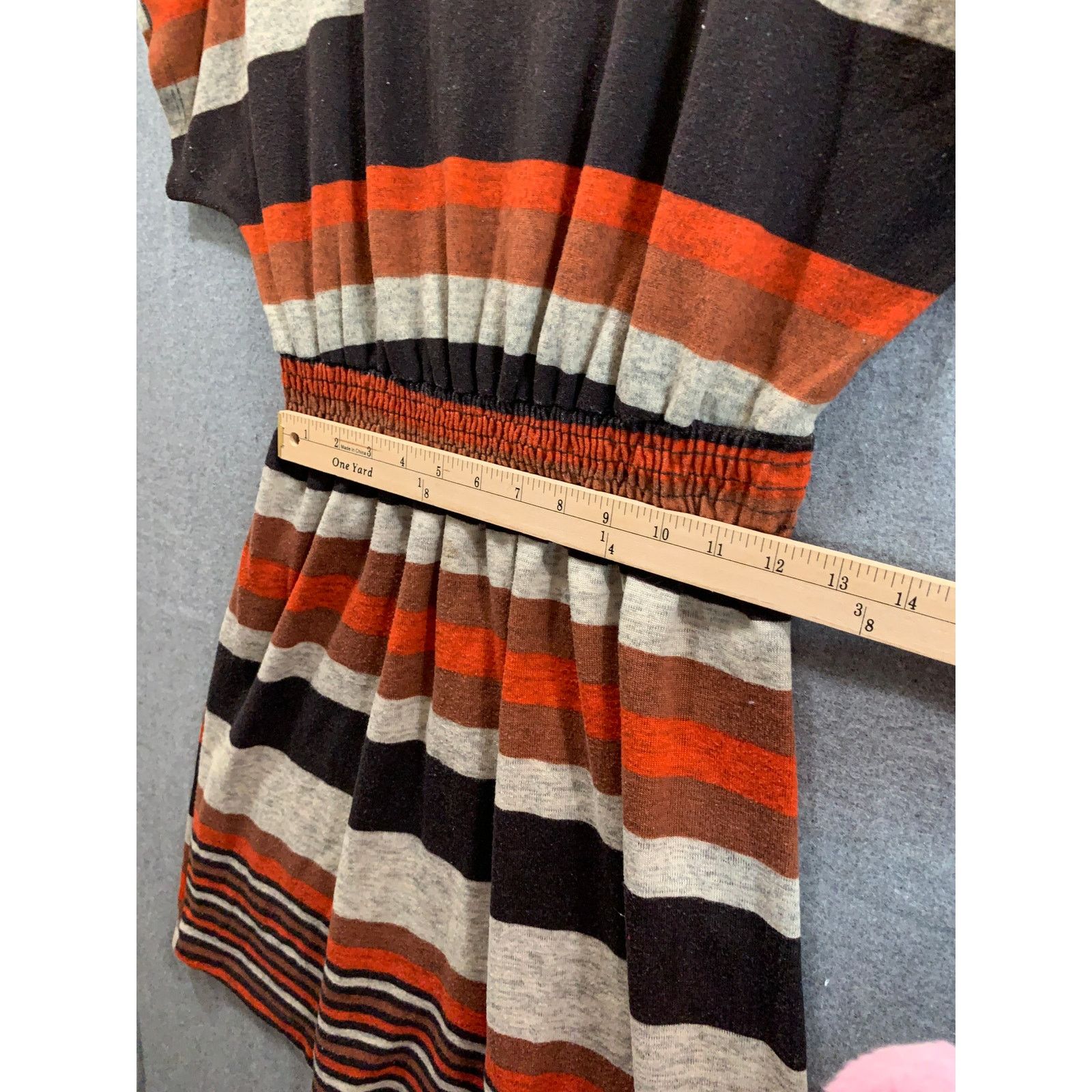 Other Delirious Los Angeles Striped Dress Women Large Orange Size L / US 10 / IT 46 - 5 Thumbnail