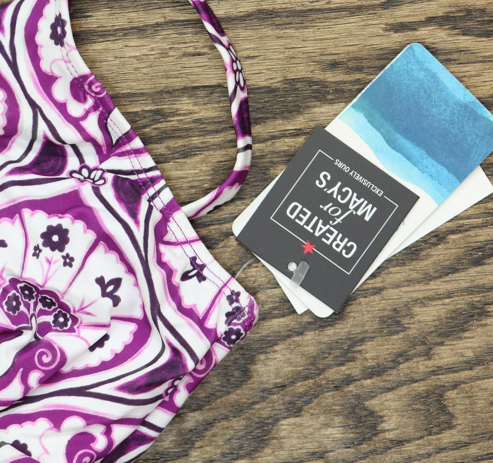 Other Nwt Swim Solutions V-neck Swim Top 806834 Magenta Purple 14 Size ONE SIZE - 3 Thumbnail
