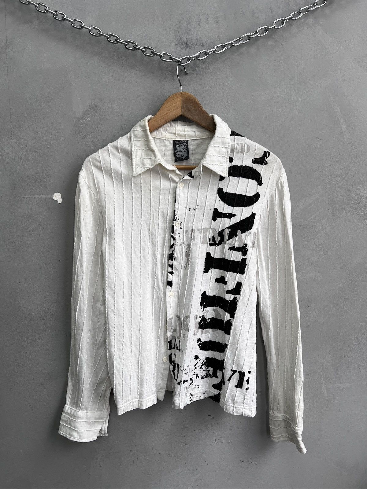 Diesel Distressed 3d opium gothic long sleeve hysteric glamour y2k Size US L / EU 52-54 / 3 - 1 Thumbnail
