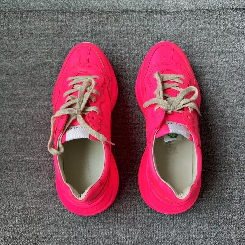 Gucci Gucci Rhyton Pink Low-top Dad Sneakers - Size US 9.5 / EU 42-43 - 6 Thumbnail