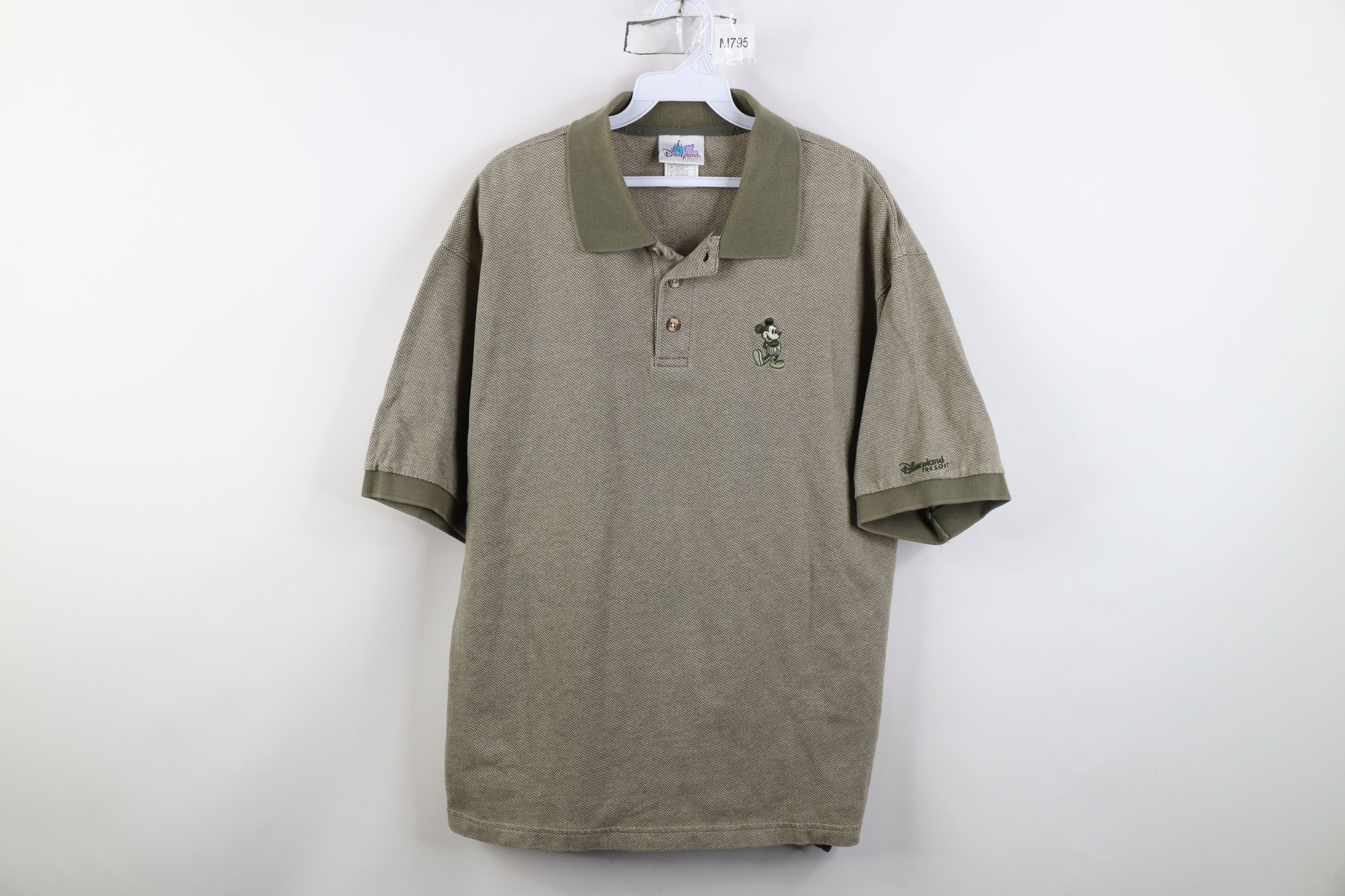 Disney Vintage 90s Y2K Disneyland Resort Mickey Mouse Polo Size US L / EU 52-54 / 3 - 1 Thumbnail