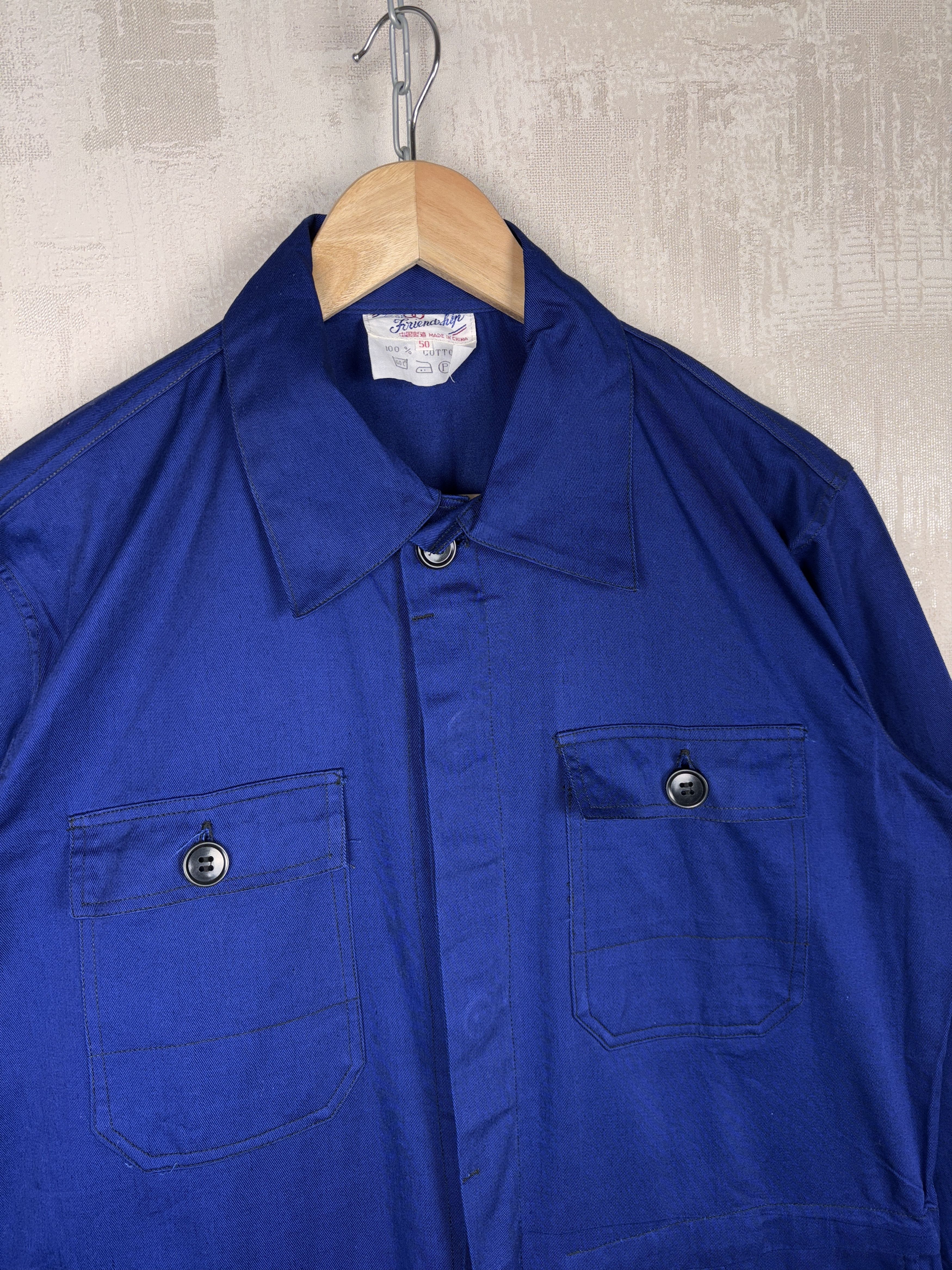 Le Laboureur × Vintage 80s Vintage Friendship French Chinese Work Overalls Workwear Size US M / EU 48-50 / 2 - 4 Thumbnail