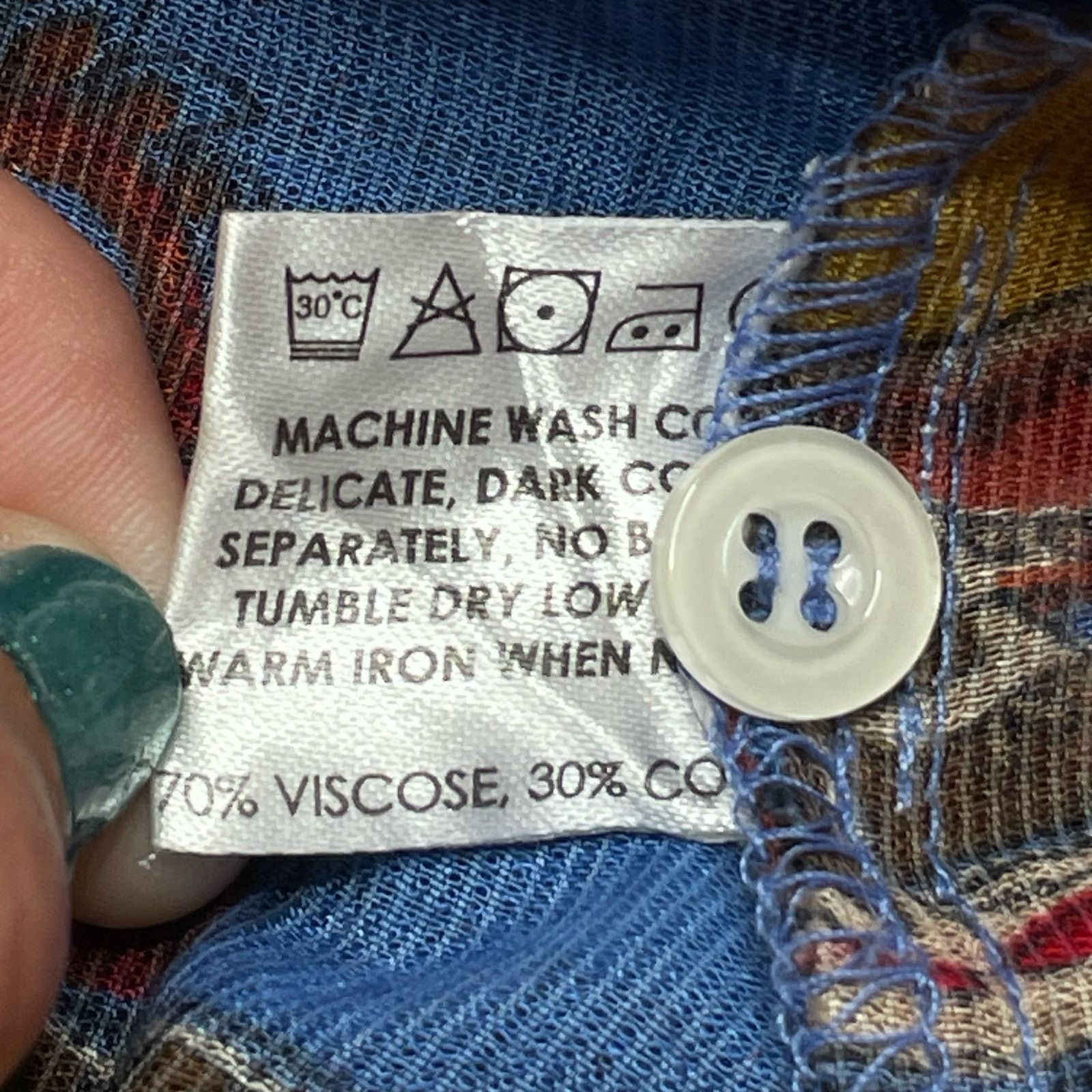 Other NWOT True Irvine Paisley Button Down Size S / US 4 / IT 40 - 4 Thumbnail