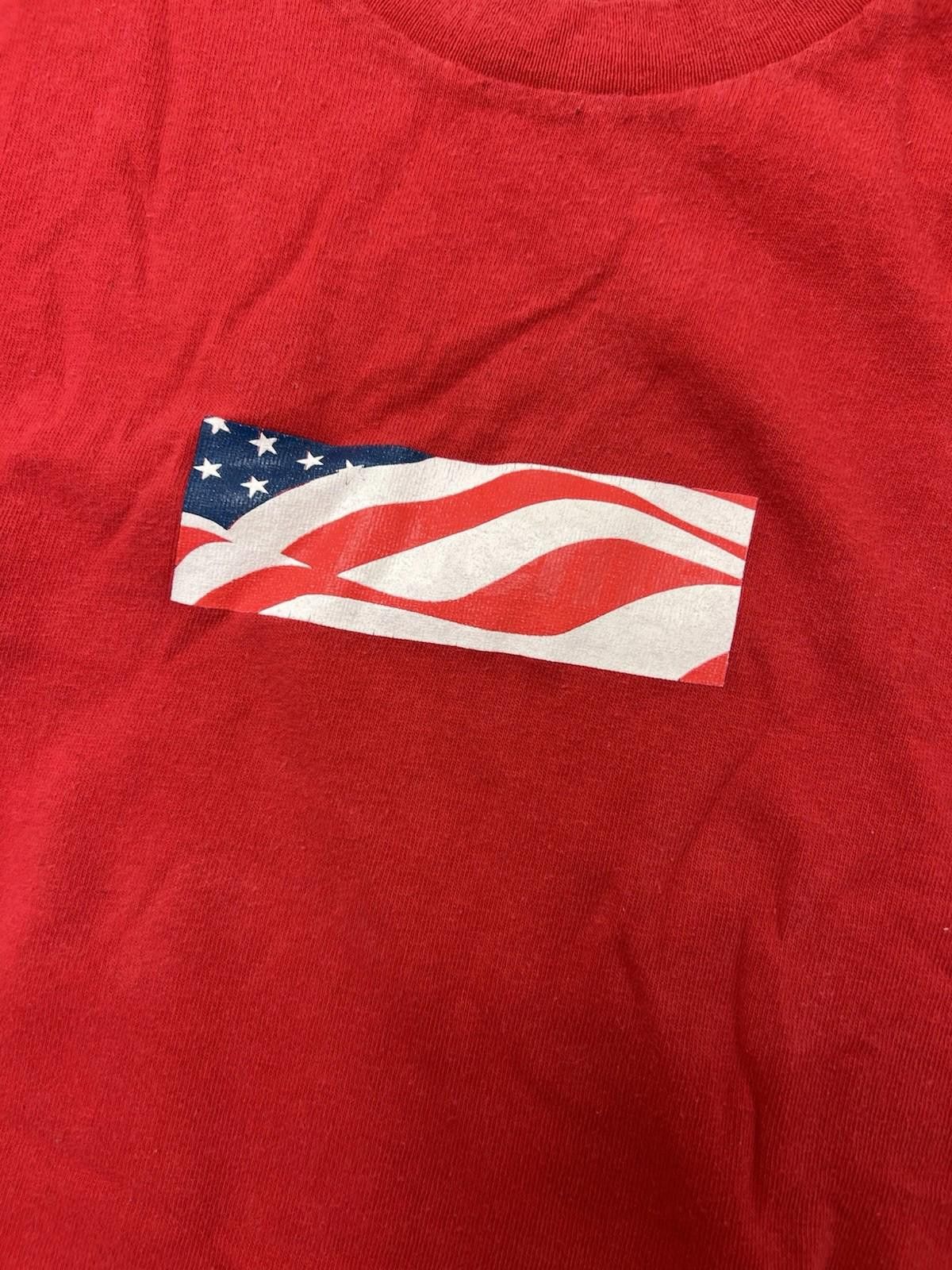 Supreme 2001 FW01 Supreme Patriot Box Logo Tee American Flag Red XL Size US XL / EU 56 / 4 - 2 Thumbnail