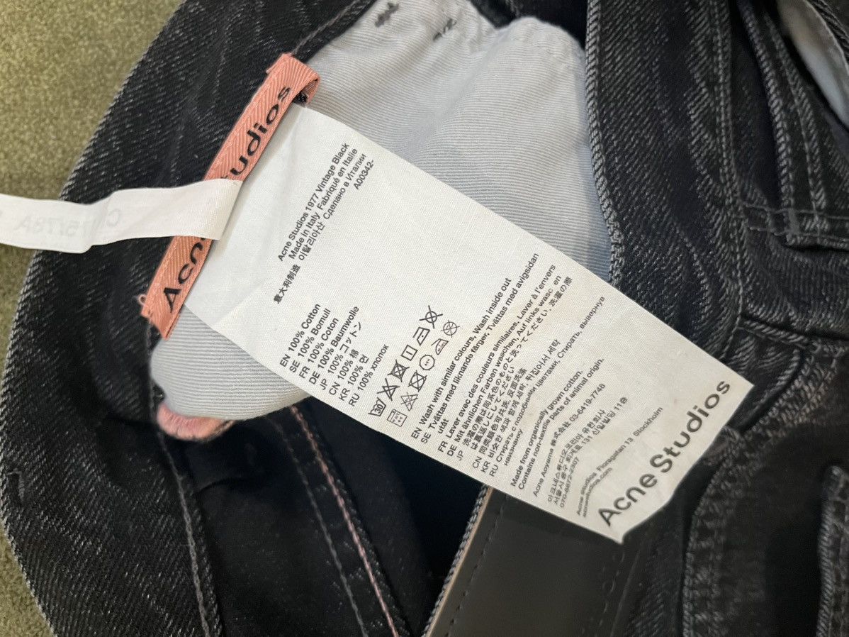 Acne Studios Acne 1977 vintage black denim Size US 31 - 7 Thumbnail