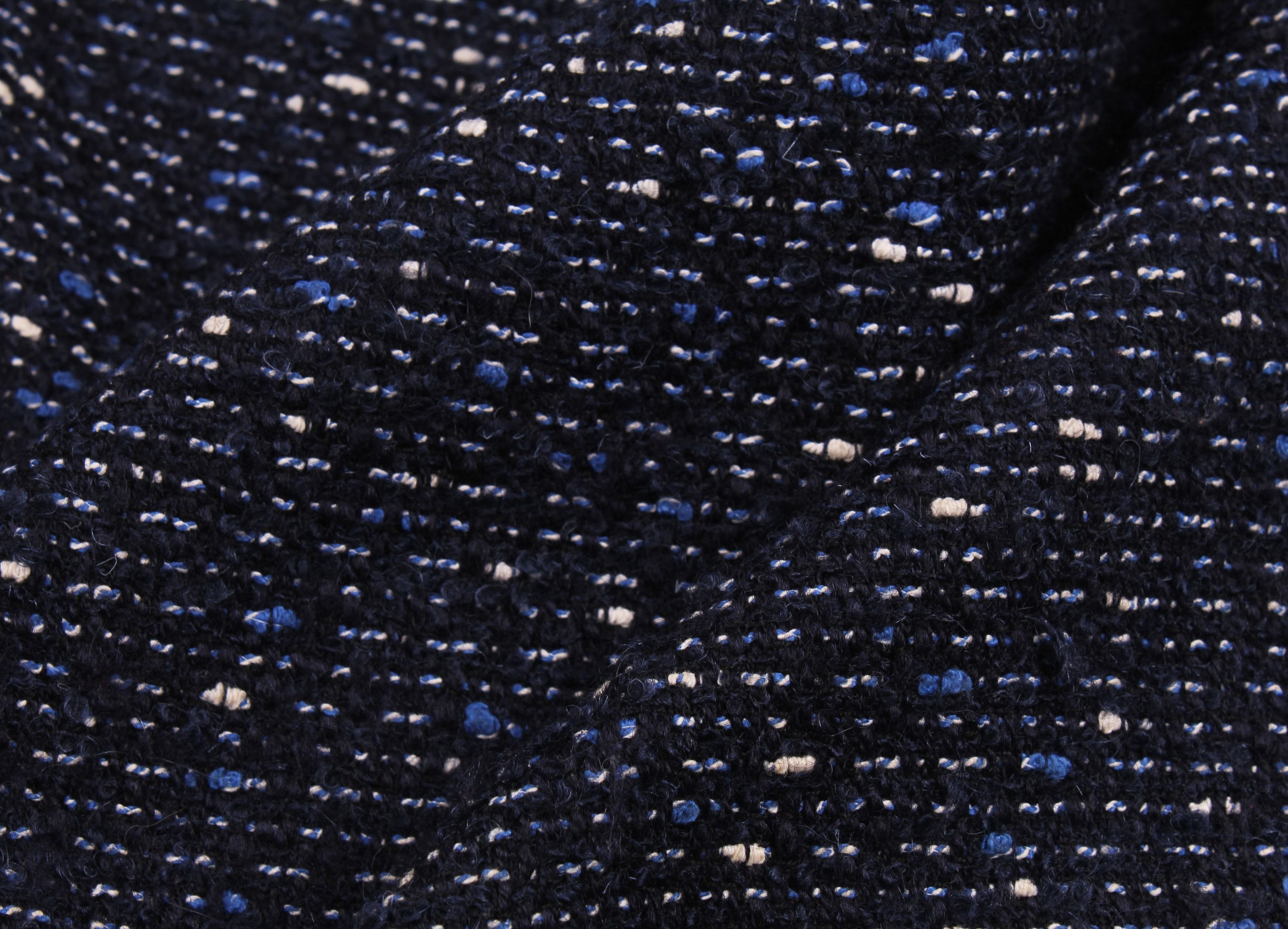 Love Moschino Love Moschino Tweed Navy Wool Mohair Blend Mini Skirt Size 34" / US 12 / IT 48 - 7 Thumbnail