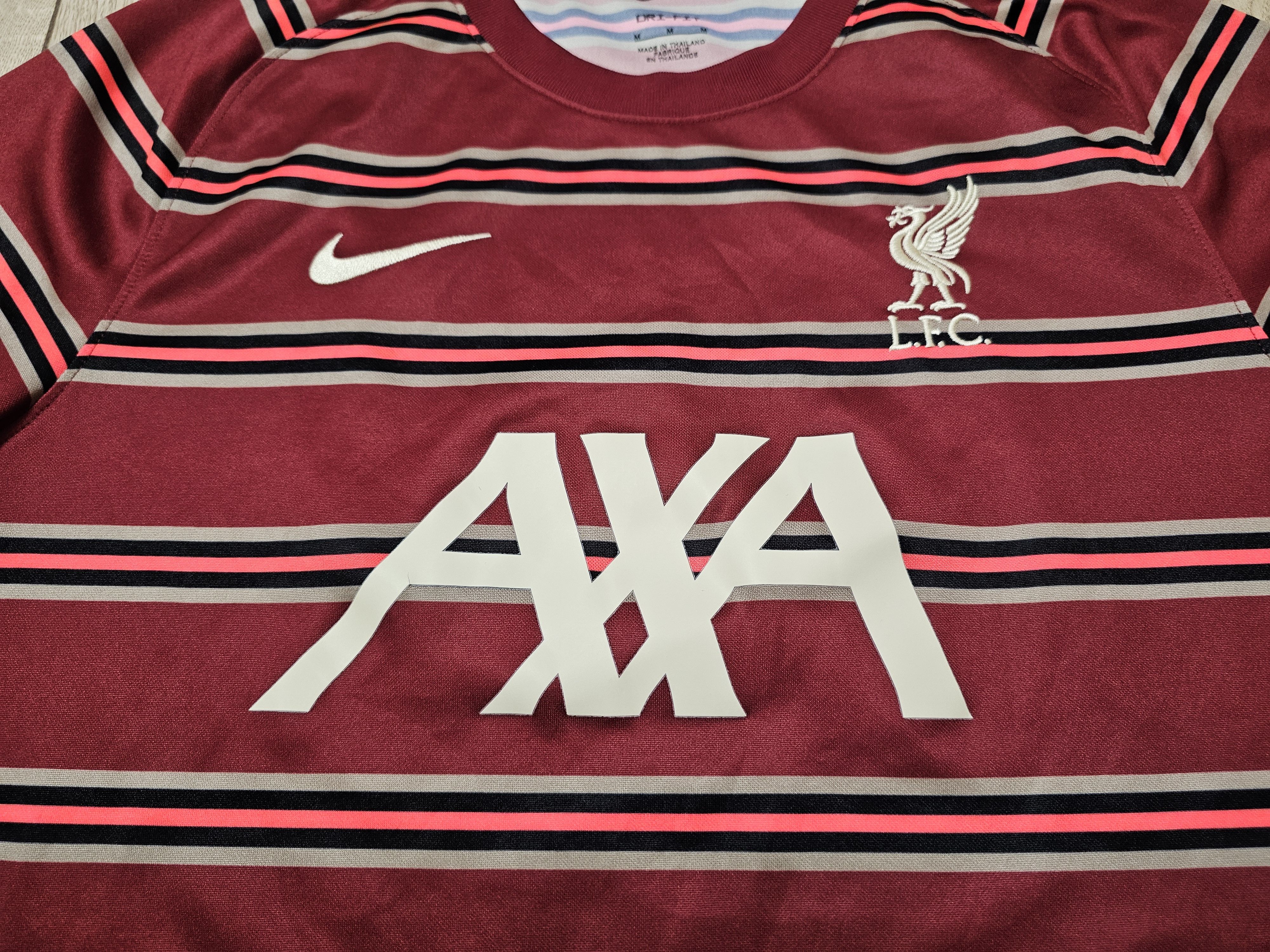 Nike LIVERPOOL 2021 2022 PRE MATCH FOOTBALL SHIRT SOCCER JERSEY Size US M / EU 48-50 / 2 - 3 Thumbnail