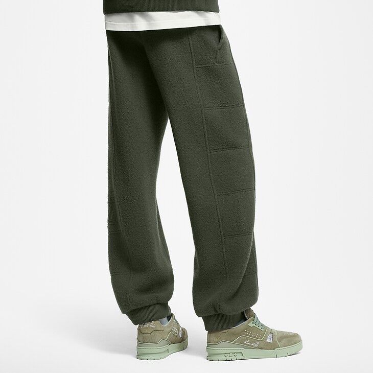 Louis Vuitton Quilted Textured Wool Trousers Size US 32 / EU 48 - 4 Thumbnail