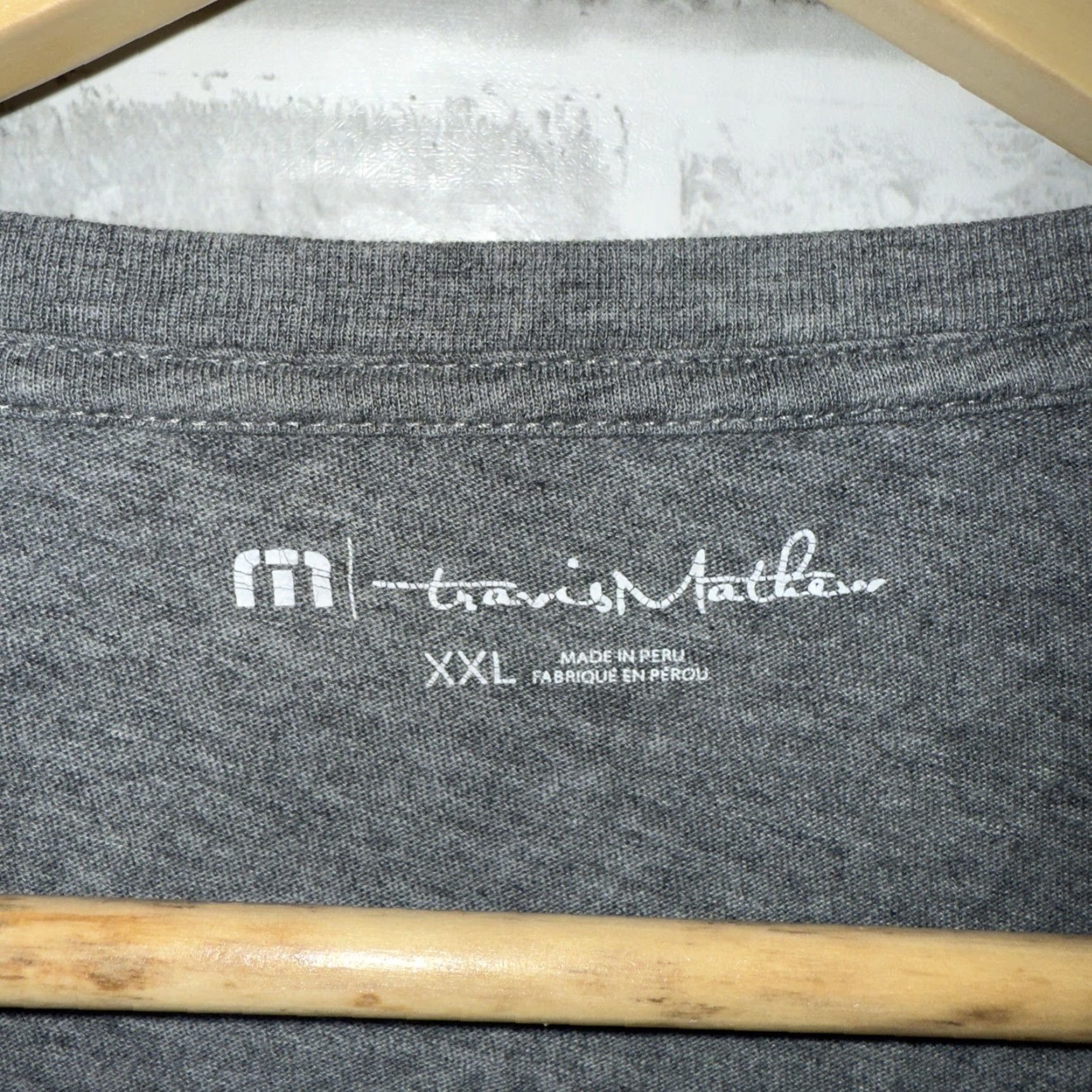 TravisMathew VINTAGE Travis Mathew Gray 100% Pima Cotton Golf Graphic Tee Mens 2XL Gray Shirt Mens Rubio? Size US XXL / EU 58 / 5 - 4 Thumbnail