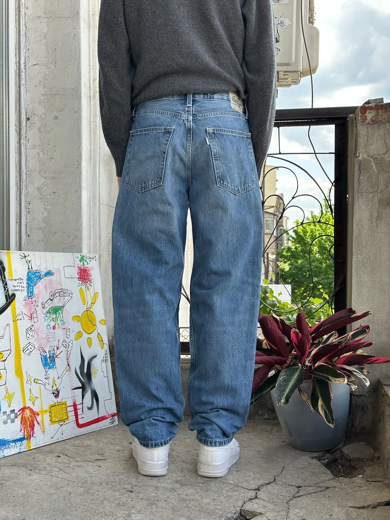 Levi's Vintage Y2K Levis Silvertab Baggy Jeans loose Size US 30 / EU 46 - 6 Thumbnail