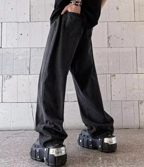 VIBE Vintage Pocket Baggy Jeans Size US 31 - 3 Thumbnail